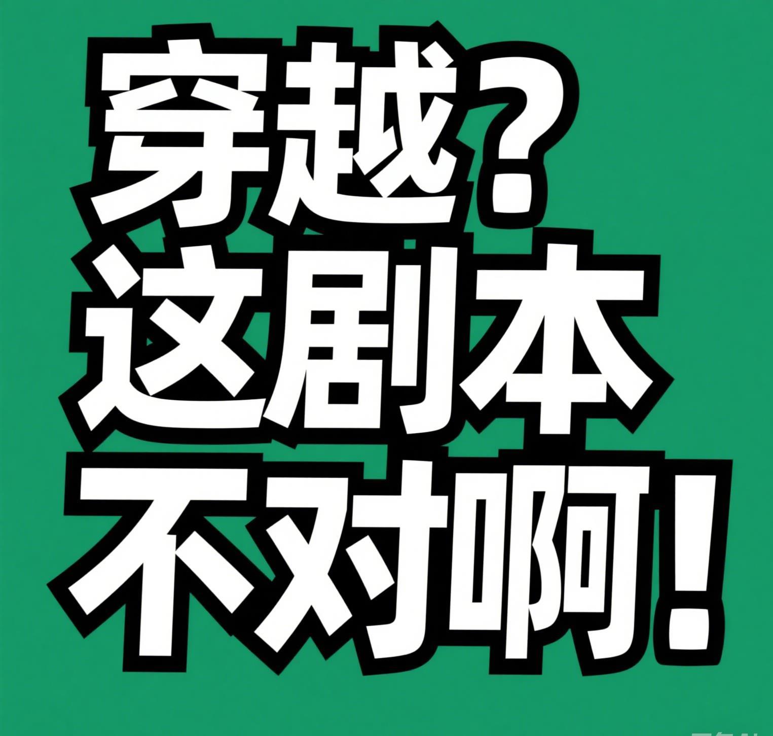 这剧本不对